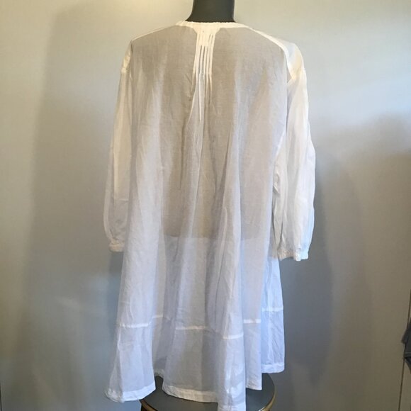 H&M White Lightweight Cotton Tunic  Size XL - Picture 6 of 12
